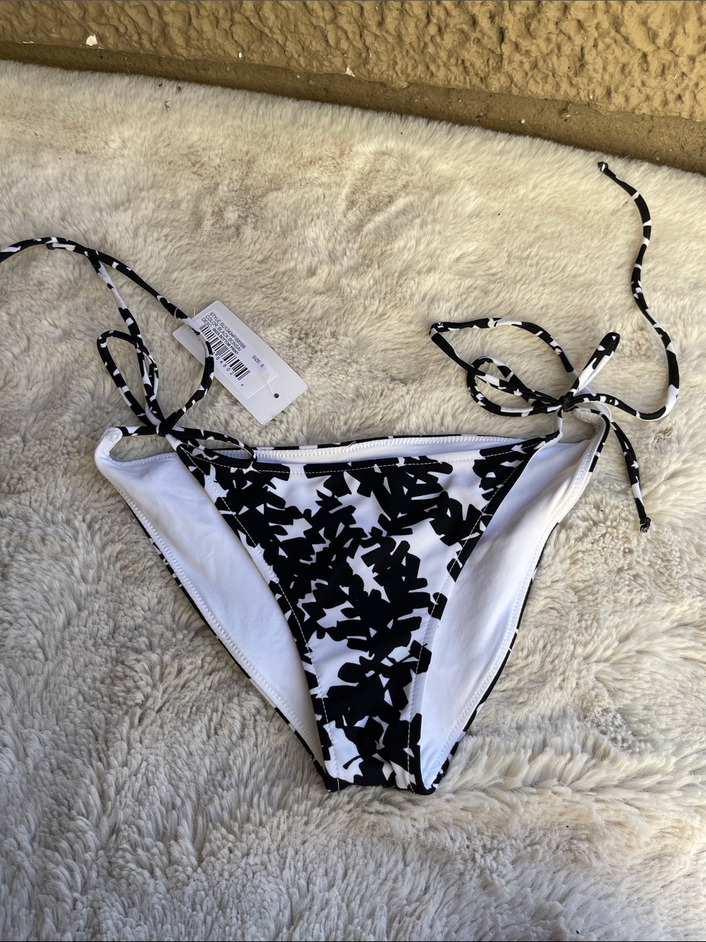 Rachel Pally Black Bonsai Tie-SideBikini Bottom in Ibiza Bottom Print Size S